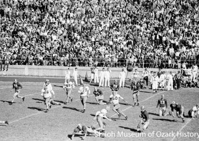 Razorback football game, University of Arkansas, Fayetteville, about 1940.