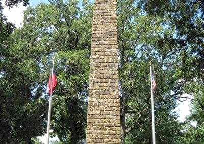 10. Chimney from Rhea’s Mill, now located at Prairie Grove Battlefield State Park, 2010.