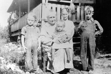 Maude Ball and Grandchildren
