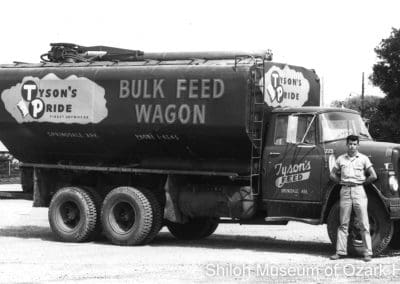 Tyson’s Pride bulk-feed wagon, Springdale, Arkansas1963.