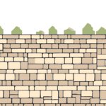 An illustration of a wall made of bricks