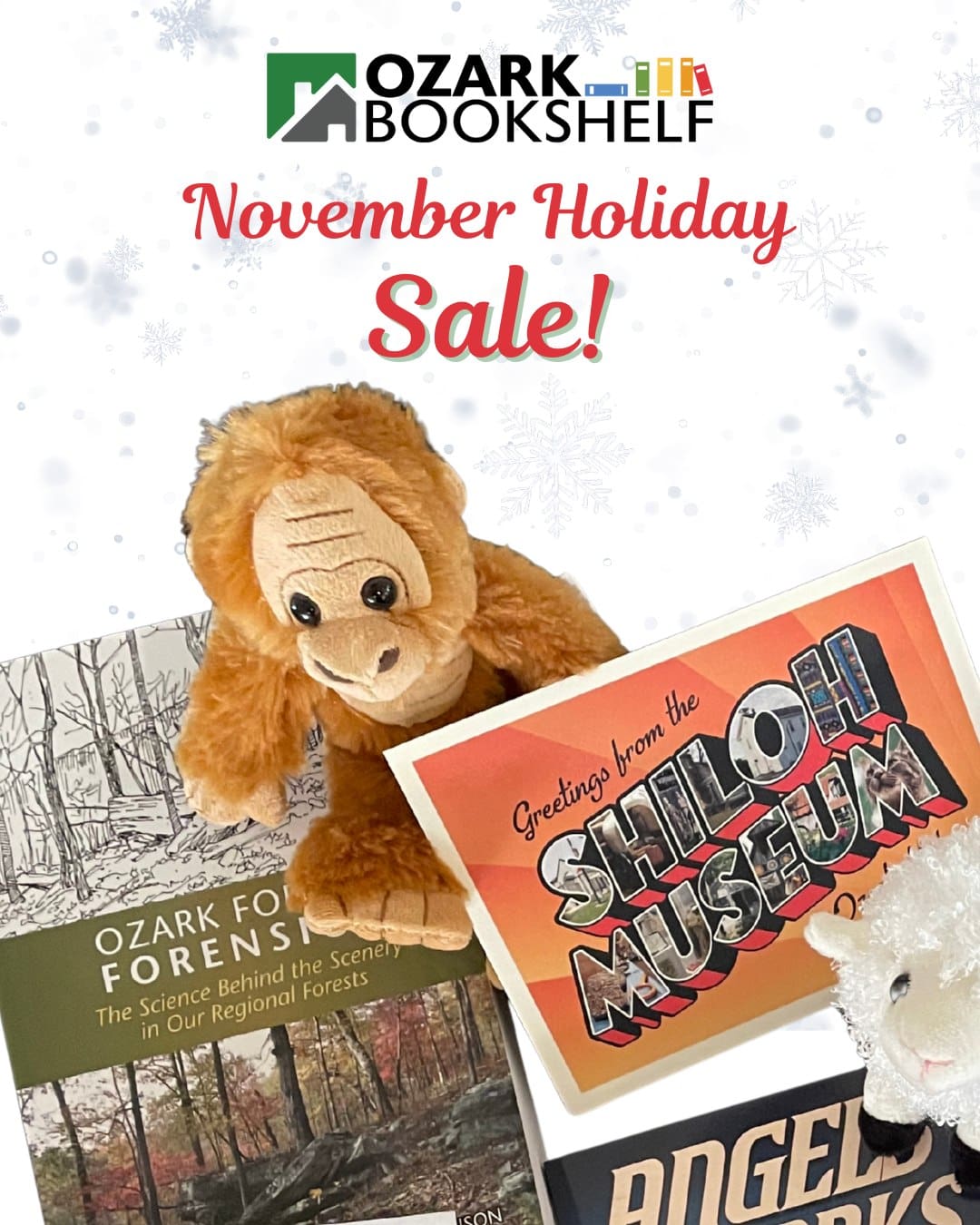 😀 Why wait until Black Friday to nab that perfect 🎁 gift when you can visit us now? We have already launched our holiday sale at the 🌄📚 Ozark Bookshelf museum store with 20% of all store items through Saturday, Nov. 29!
For details, visit https://loom.ly/XH0T36w.
#OzarkBookshelf #BlackFriday