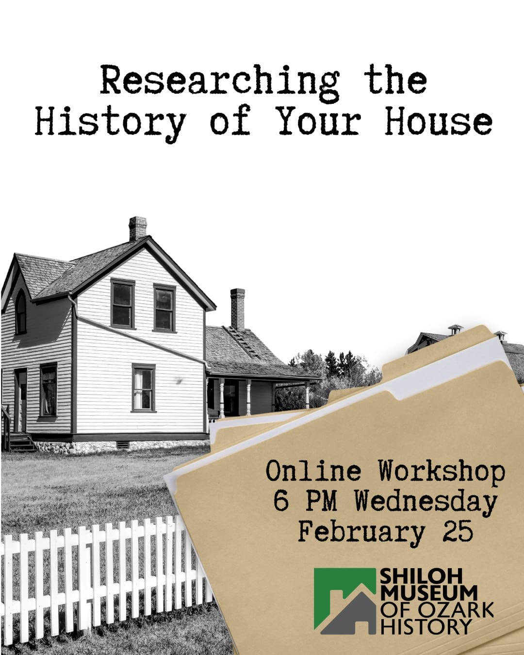😲 Your house or business building may be more interesting than you realize! Learn how to uncover its past in our virtual workshop next week!

#ArkansasOzarks #OzarkHistory #thisoldhouse