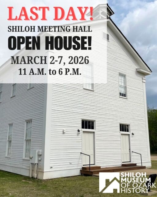 What? You still haven’t visited our Shiloh Meeting Hall open house? Don’t miss out!

✨ Explore the "hidden" second-floor museum.
✨ Discover the secret fraternal history of the Odd Fellows and Masons.
✨ Get a rare look inside a 150+ year-old Springdale landmark.

We’re open from 11 a.m. to 6 p.m. today. FREE!

Link in comments.

#DowntownSpringdale #ArkansasOzarks #OzarkHistory #OddFellows #SpringdaleAR