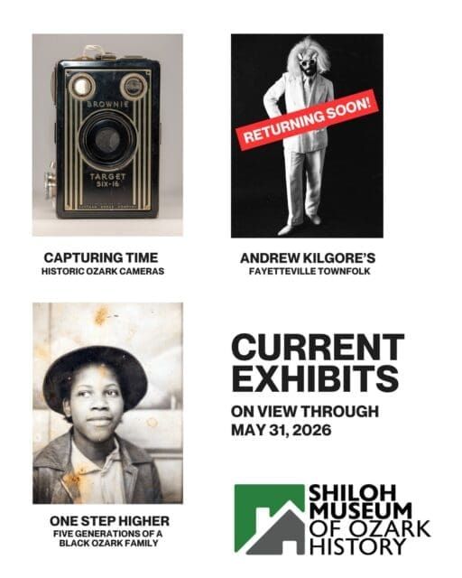 The wait is over. Our doors are open! 🏛️✨

We’ve officially finished our remodel and we can’t wait for you to see the changes. More importantly, two of our favorite collections are back in the galleries:

👣 One Step Higher: A powerful look at five generations of a Black Ozark family.
📷 Capturing Time: A deep dive into the historic cameras that documented our region.

(P.S. Andrew Kilgore’s "Fayetteville Townfolk" fans: Hang tight! We’re putting the final touches on that exhibit and it will be back on the walls very soon.)

Which exhibit are you most excited to revisit? Let us know in the comments! 👇

#OzarkHistory #DowntownSpringdale #ArkansasOzarks #BlackHistory #OzarkPhotography