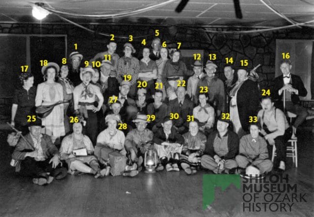 It’s #PhotoIDFriday! 📸

Can you help us identify the "party people" in this photo? This lively bunch was captured at a Depression Party held at the American Legion Hut in Springdale during the 1930s.

During the Great Depression, these themed parties were a popular way to boost community morale through humor. 

We would love to put names to these faces! If you recognize anyone or have a story to share, let us know in the comments.

📢 Note: If you share this post, please tag the Shiloh Museum of Ozark History so we can keep up with the conversation and record any new information!

Photo from the Shiloh Museum's Caroline Price and Howard Clark Collection (S-76-1-2).

#SpringdaleAR #OzarkHistory #ArkansasOzarks