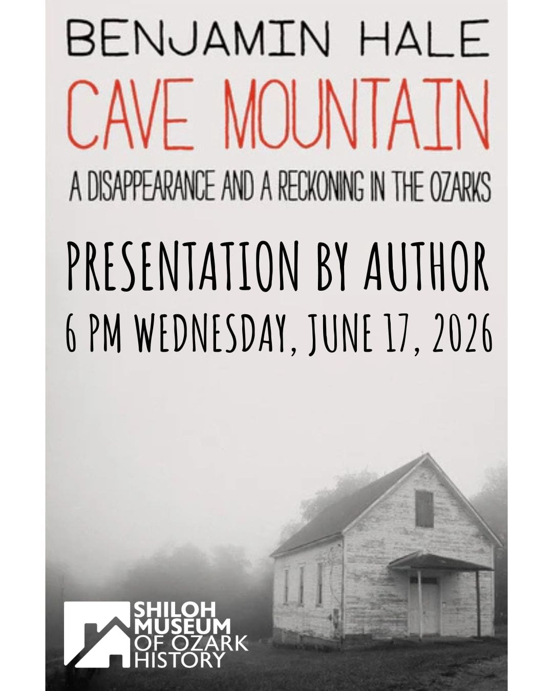 π Join us on Wednesday, June 17, at 6 p.m. for our latest Not Strictly History event featuring author Benjamin Hale as he presents his gripping new book, Cave Mountain.
The story unravels beginning with the 2001 disappearance of Haleβs cousin, whose mysterious recovery echoes regional history involving a 1970s cult and a teenage prophet. Hale, a senior editor at Conjunctions who teaches at Bard College and Columbia University, intertwines his own family history with regional lore to explore the thin line between faith and skepticism.
π Where: Attend in person at the museum or stream it live online!
ποΈ Cost: Free, but registration is required for virtual viewing.
Click the link in our bio to secure your virtual spot! π²
#ShilohMuseum #OzarkHistory #BenjaminHale #CaveMountain #NotStrictlyHistory
