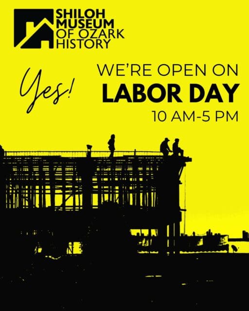 👉 And we're open today (Saturday) as well! Come see us. It's cool inside!
#ShilohMuseum #OzarkHistory #ArkansasOzarks