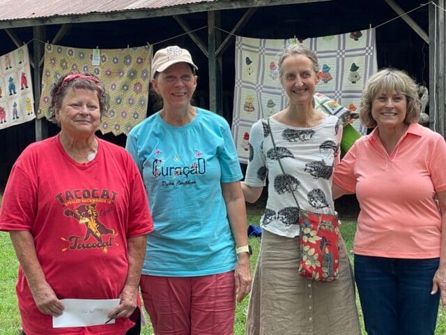 Congratulations to the winners of the 48th Annual Ozark Quilt Fair at Shiloh on Saturday! We’re happy to announce our winners!

For contemporary quilts: Patty Wilhelm of Rogers (first place), Sheila Day of Rogers (second place) and Marie Sitton (third place).

For antique quilts: Kim Bell of Huntsville (first place), Sheila Day (second place) and Anne Greeott of Springdale (third place).

A special thank you to the Shiloh Pickers and Mountain Alice for providing the music! The rain, for the most part, stayed and it was a fun time for all!

#OzarkQuiltFair #ShilohMuseum #OzarkHistory