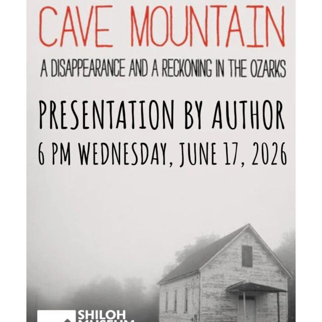 Nature, survival, and a darker Ozark past... 🌲👀

Join us on Wednesday, June 17, at 6 p.m. for our latest Not Strictly History event featuring author Benjamin Hale as he presents his gripping new book, Cave Mountain.

The story unravels beginning with the 2001 disappearance of Hale’s cousin, whose mysterious recovery echoes regional history involving a 1970s cult and a teenage prophet. Hale, a senior editor at Conjunctions who teaches at Bard College and Columbia University, intertwines his own family history with regional lore to explore the thin line between faith and skepticism.

📍 Where: Attend in person at the museum or stream it live online! 🎟️ Cost: Free, but pre-registration is required for virtual viewing.

Click the link in our bio to secure your virtual spot! 📲

#ShilohMuseum #OzarkHistory #BenjaminHale #CaveMountain #NotStrictlyHistory #SpringdaleAR